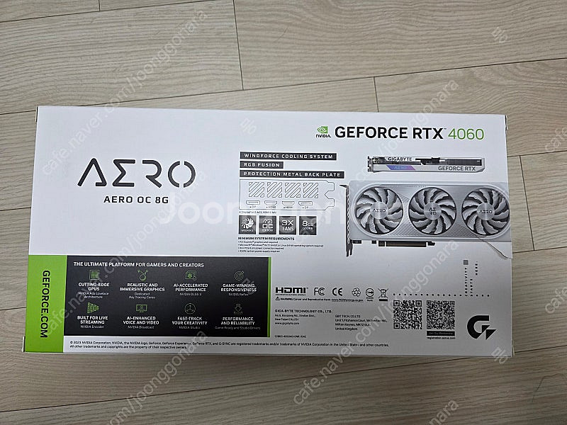 기가바이트 지포스 RTX 4060 AERO 팝니다.--4