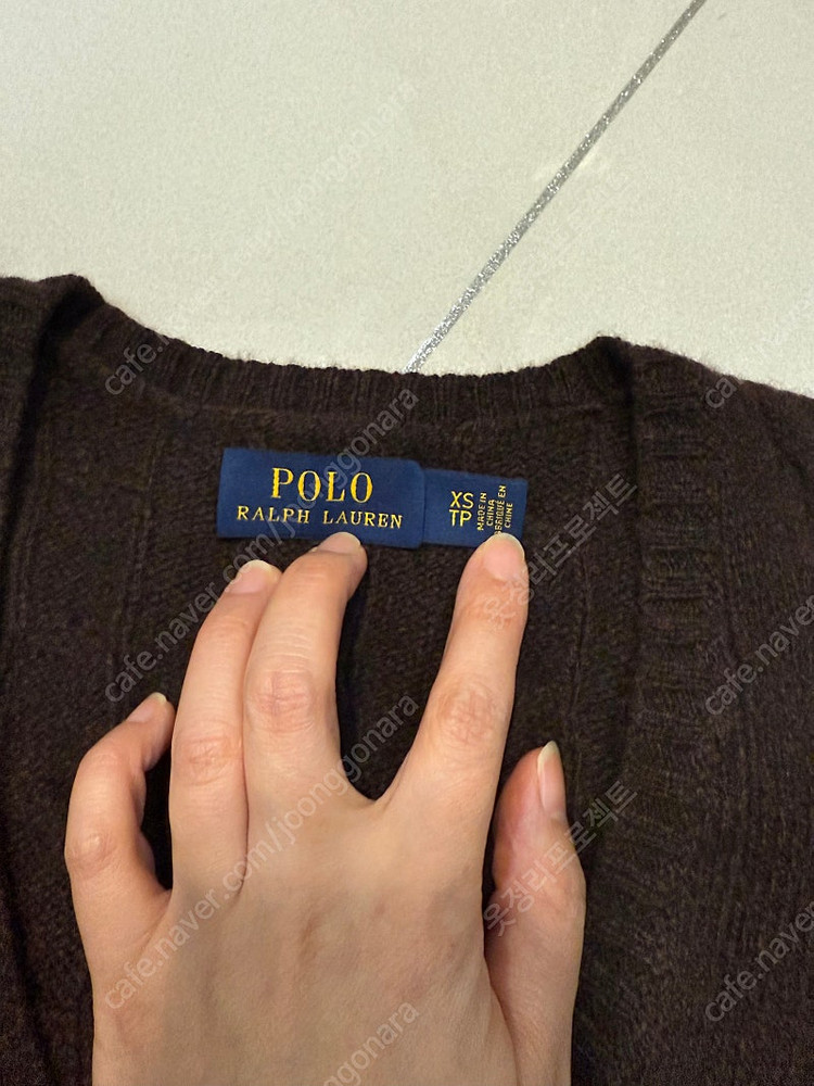 폴로 캐시미어 브이넥 니트(새상품)--2