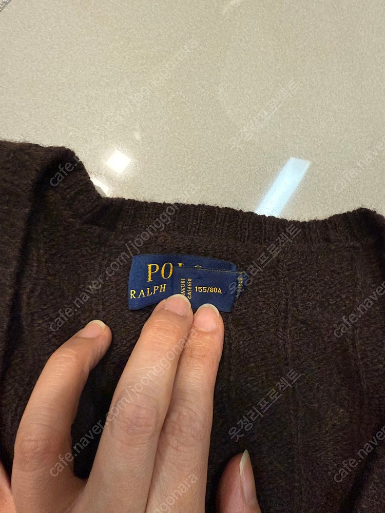 폴로 캐시미어 브이넥 니트(새상품)--4