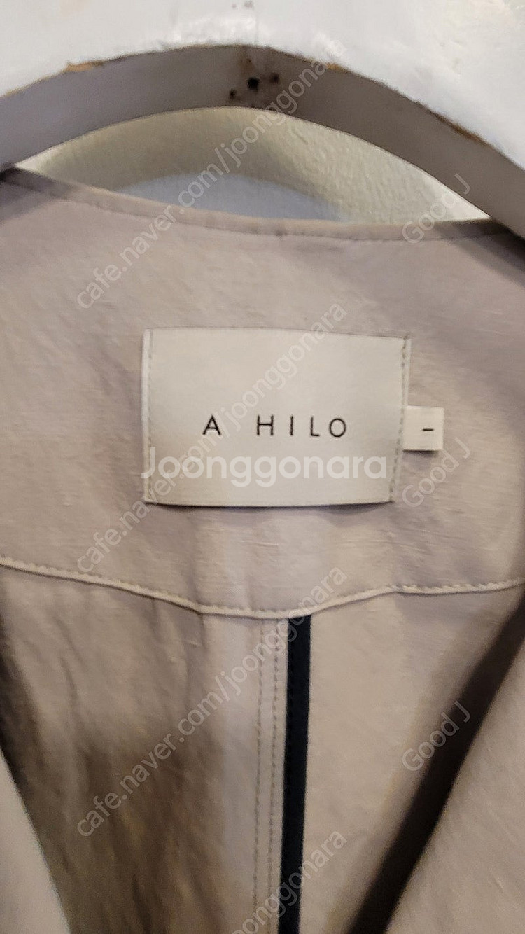 AHILO 아일로 린넨 롤업 트렌치코트--1
