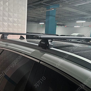 툴레 thule 에보 플러쉬 레일 윙바 블랙 가로바 세트 7106