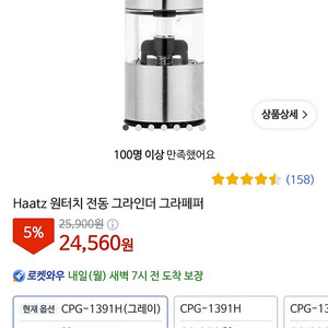 하츠 전동 그라인더 CPG-1391H