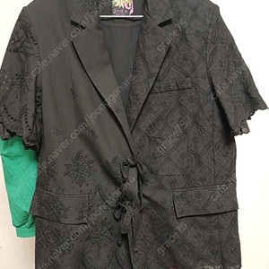 고퀄보세 세컨케이 레이스.반팔.자켓 블랙