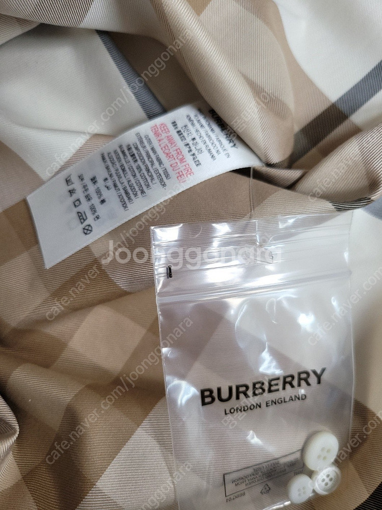 정품 새상품 54만원 BURBERRY 버버리 트윌체크셔...--3