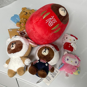 카카오프렌즈 프로도, 라인프렌즈 브라운, 헬로키티 인형키링 판매합니다.