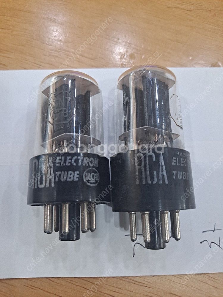 진공관 Rca 6sn7 두알--0