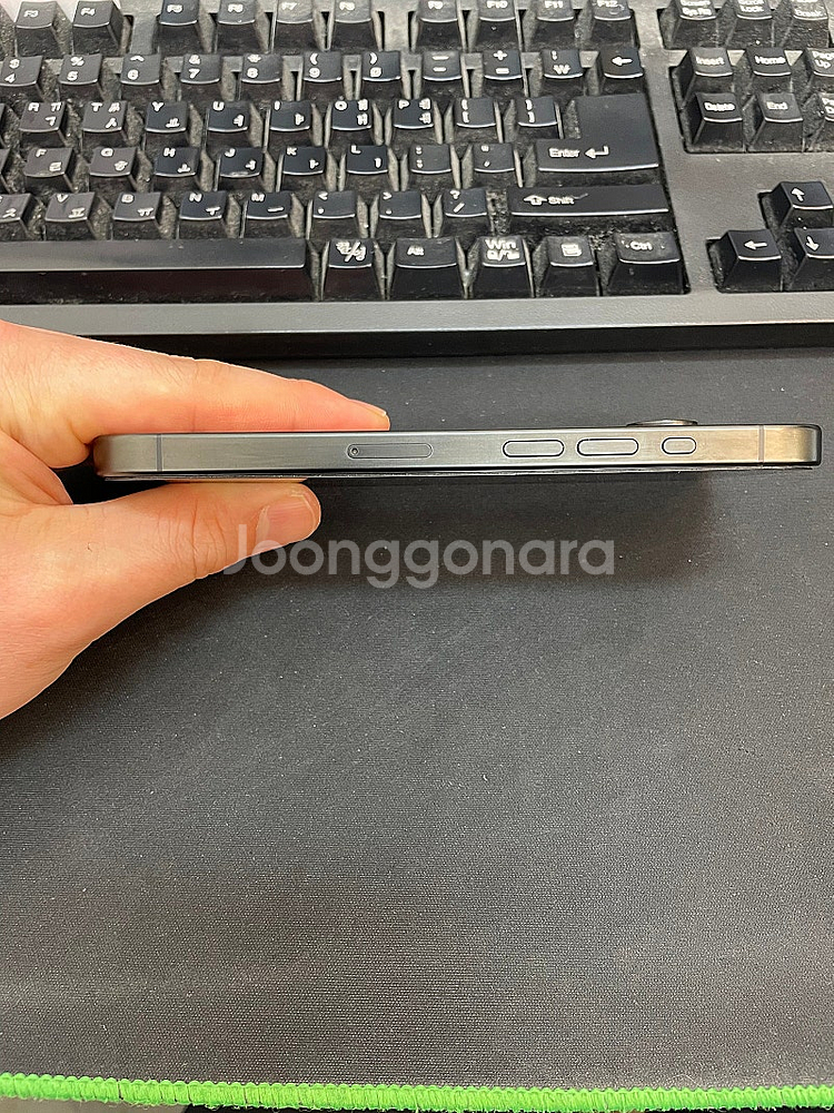 아이폰15프로 블랙 128GB 배터리89% 상태좋은 중...--6