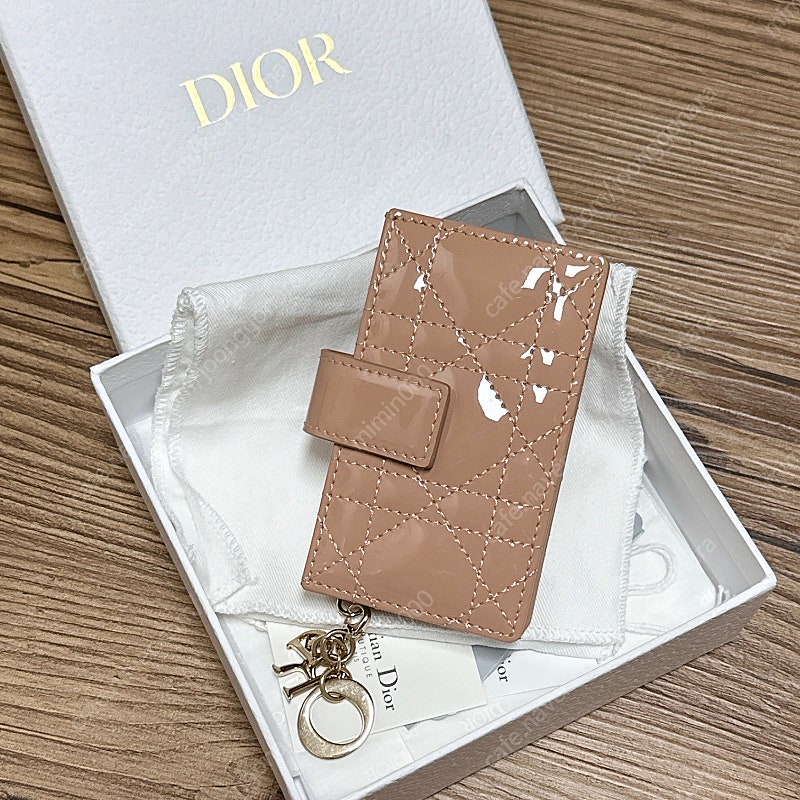 디올 레이디 아코디언 카드지갑 정품