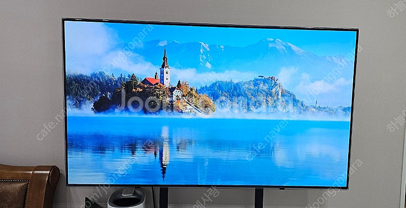 LG 65 4k OLED 스마트 티비 이동식 거치대, ...--0