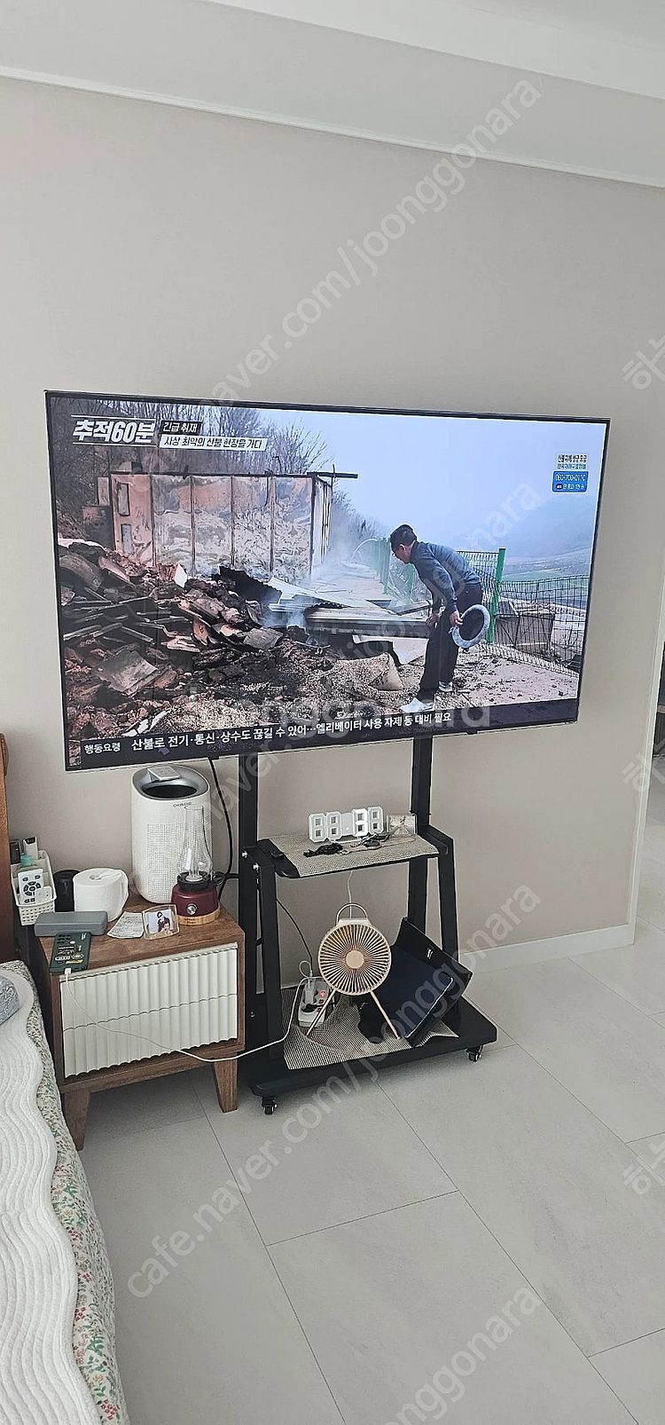 LG 65 4k OLED 스마트 티비 이동식 거치대, ...--2
