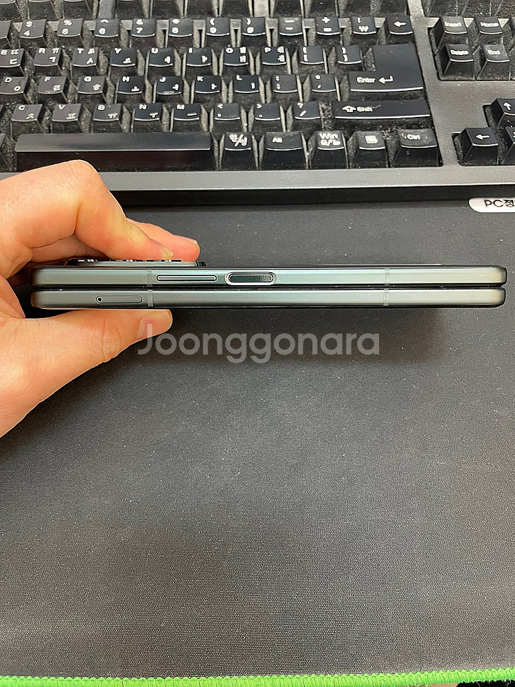 갤럭시Z폴드3 그린 256GB 무잔상 상태좋은 중고37...--4