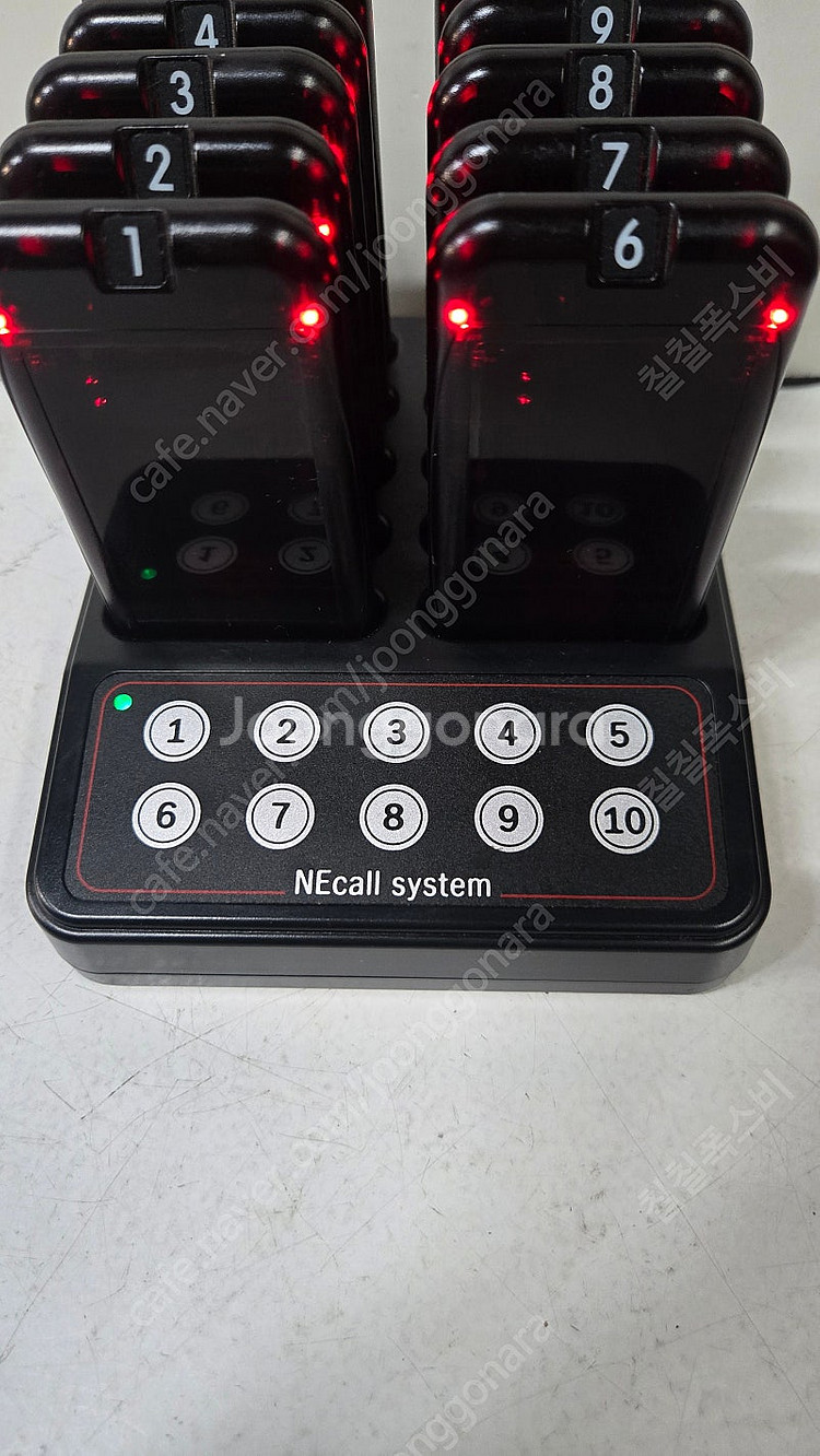 엔이콜 진동벨 10구 팝니다 DP-400R 블랙--2