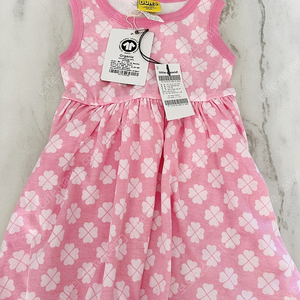 던스 핑크 클로버 게더 원피스 86 새상품