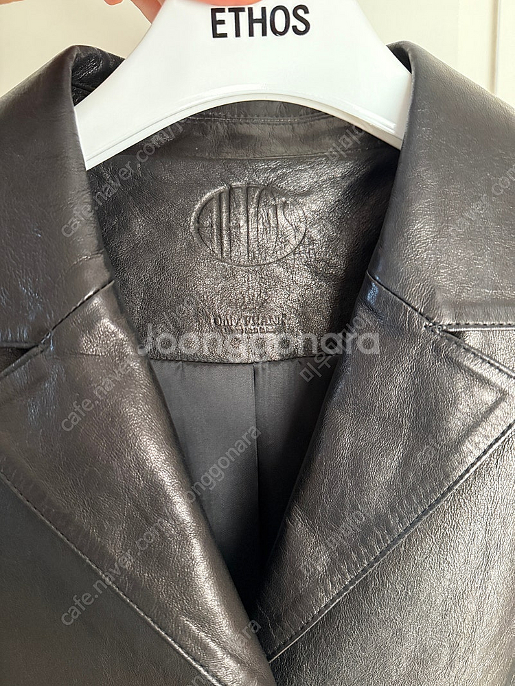 에토스 가죽 자켓 Ethos LEATHER HALF J...--3