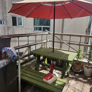 야외 테이블파라솔세트