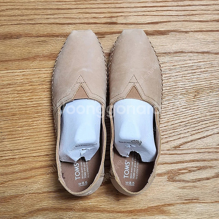 (새상품) TOMS 탐스 가죽 슬립온+에스파드류 US8...--0