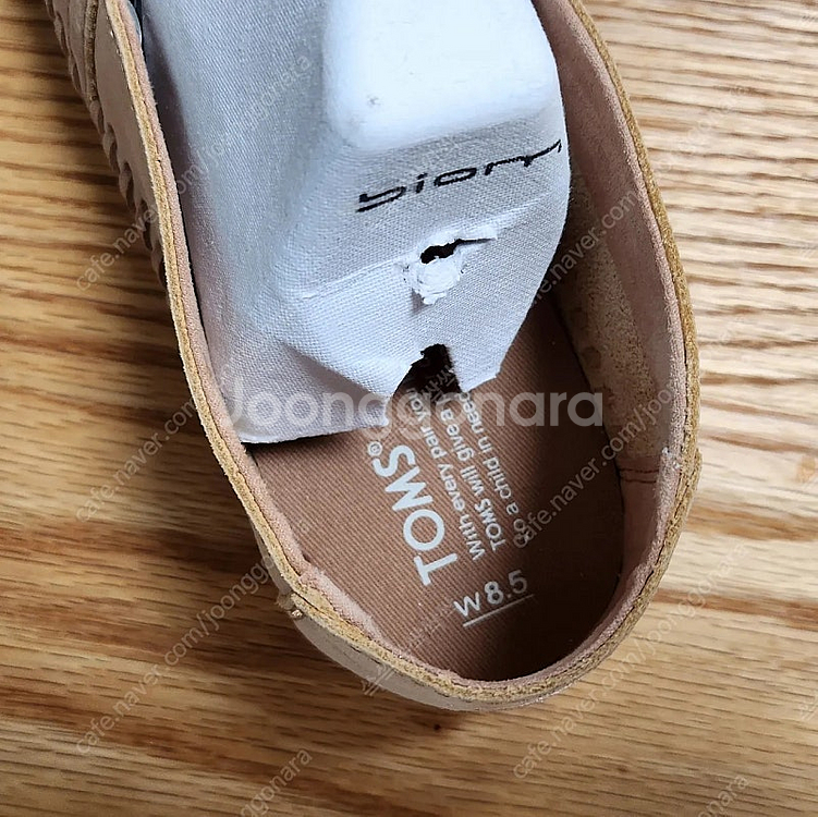 (새상품) TOMS 탐스 가죽 슬립온+에스파드류 US8...--2