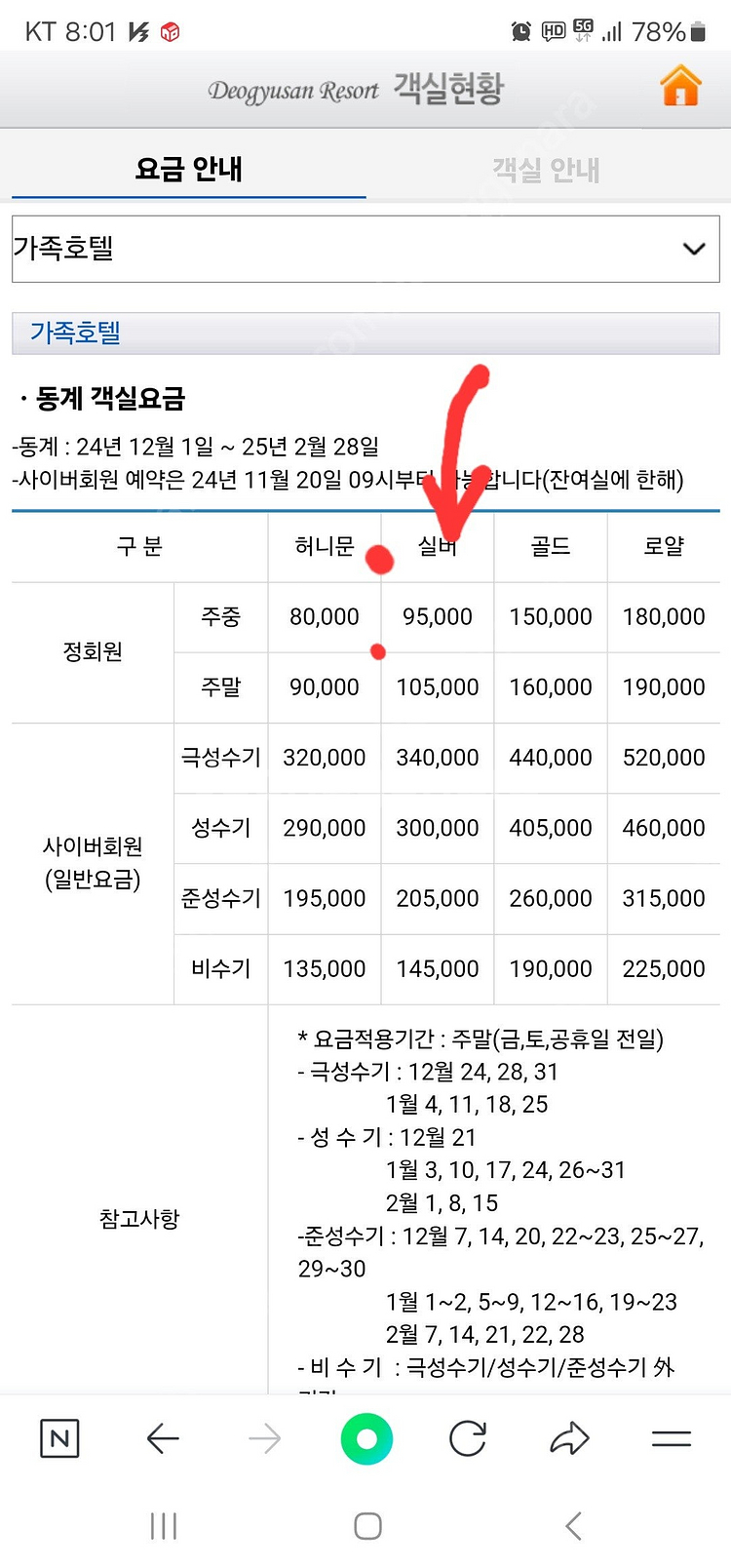 덕유산무주리조트회원권 창립실버 회원권 판매 (1480만...--2