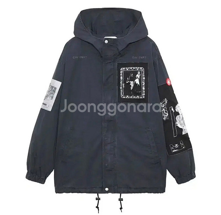 [XL] 카브엠트 패치드 집 후드자켓 블랙 판매--0