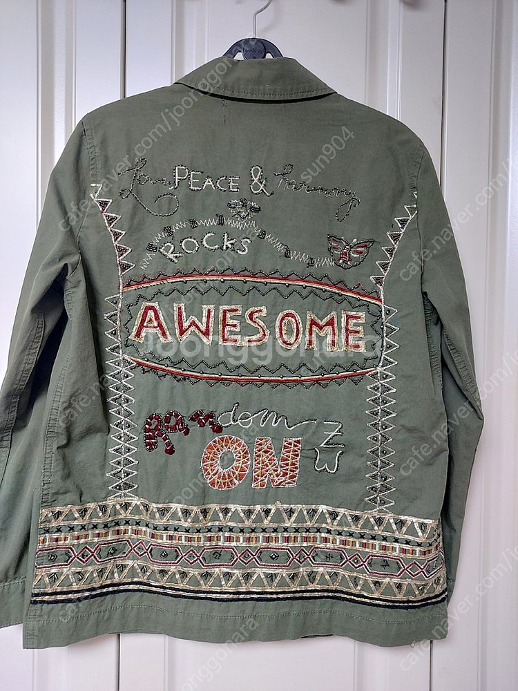 자라 봄가을야상점퍼55. 카키점퍼--2