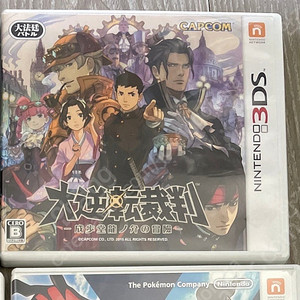 닌텐도 DS/3DS 게임팩 (대역전재판 일판)