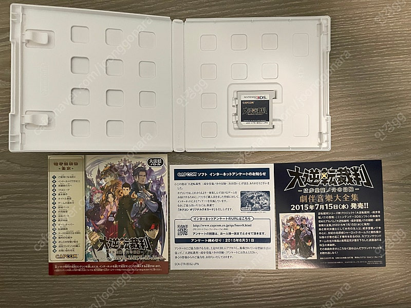 닌텐도 DS/3DS 게임팩 (대역전재판 일판)--1