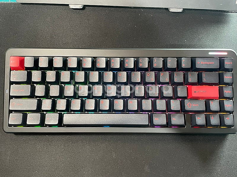FL-ESPORTS Geo65 딥그레이 풀알루 키보드 팝니다--2