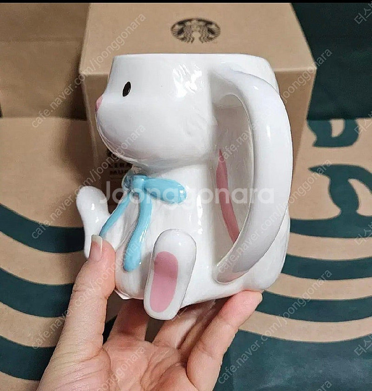 새상품)스타벅스 발렌타인 스위티 버니 토끼 머그 355--2