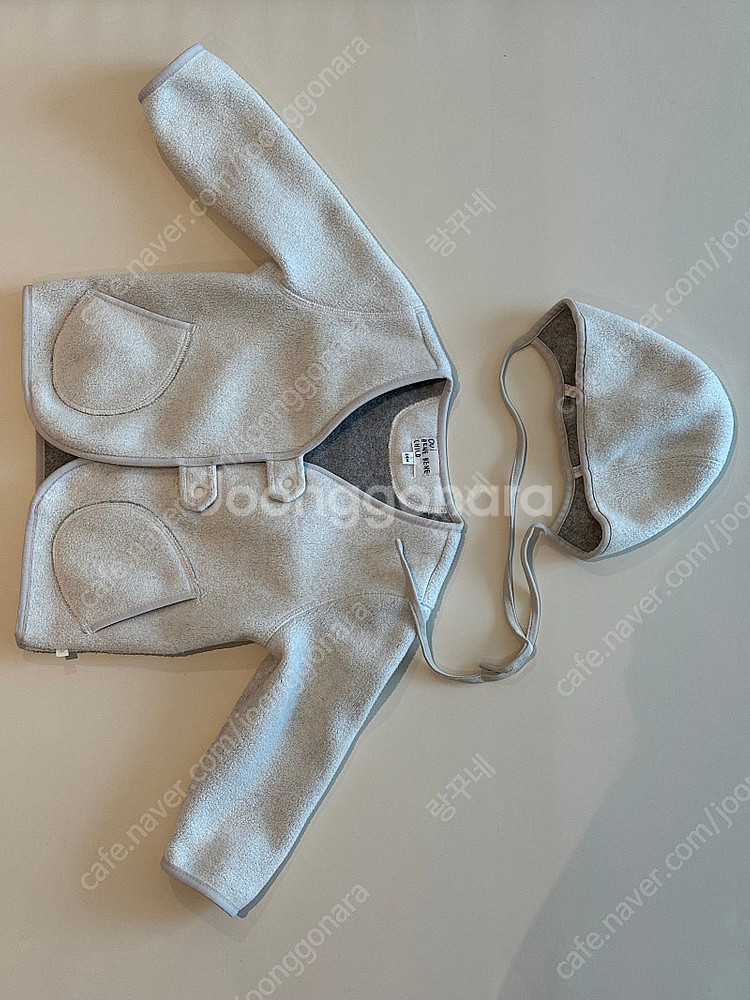 베네베네 플리스 점퍼, 보넷 세트 에크루 24m 5만(반택포)--0