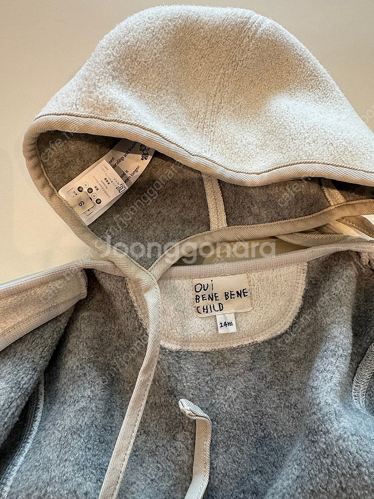 베네베네 플리스 점퍼, 보넷 세트 에크루 24m 5만(반택포)--1