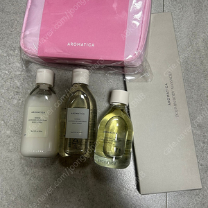 아로마티카 돌고래 괄사, 파우치 서렌 로션 오일 워시 세트 새제품 판매합니다
