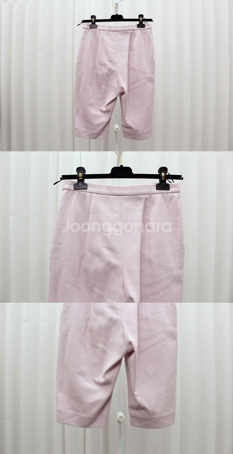 [중고명품다올] 샤넬 CC로고 코튼 라이트핑크 버뮤다 쇼츠 팬츠 P70593V61698 36 사이즈 상태 S급--2