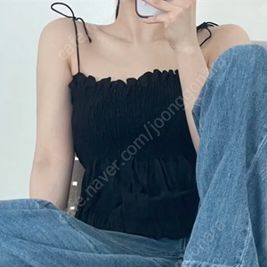 온스 ounce 스모크 나시 블라우스