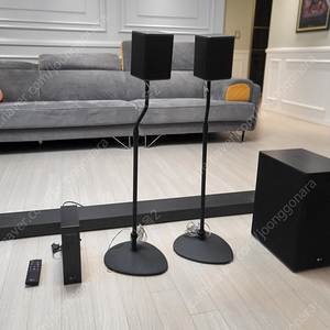 LG sk10y사운드바+spk8-s리어스피커+리어스탠드