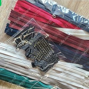 파우치용지퍼 홈패션지퍼 지퍼세트 라벨세트