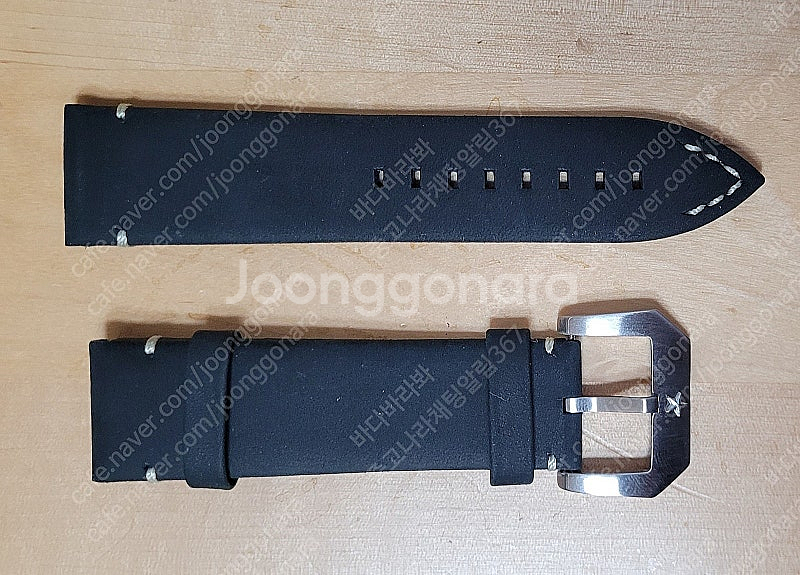 제니스 시계 정품 가죽밴드 23mm 파일럿 타입20--0