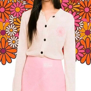 마르디 메크르디 모헤어 라운드 가디건 _ ivory pink