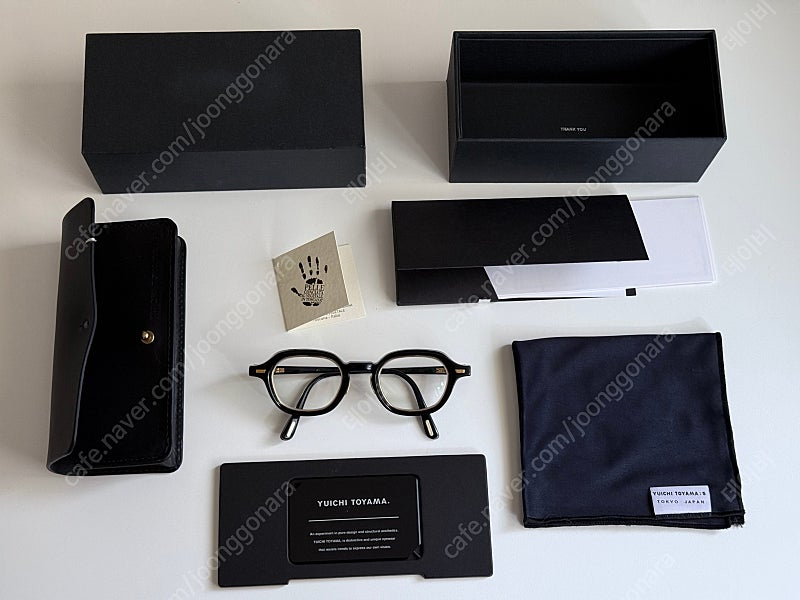 YUICHI TOYAMA.5 BEACON C1 Black Gold 유이치 토야마 비콘 안경 판매 블랙--1