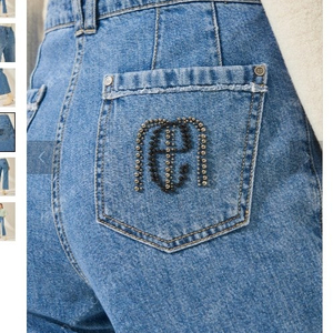 한섬 마인 mine 데님 팬츠 트위드 원피스 울 원피스