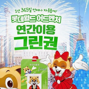 롯데월드 연간회원권 그린권 대인