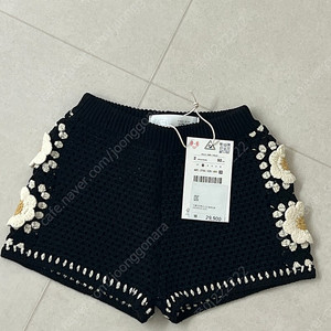 자라 크로셰 검정 하의