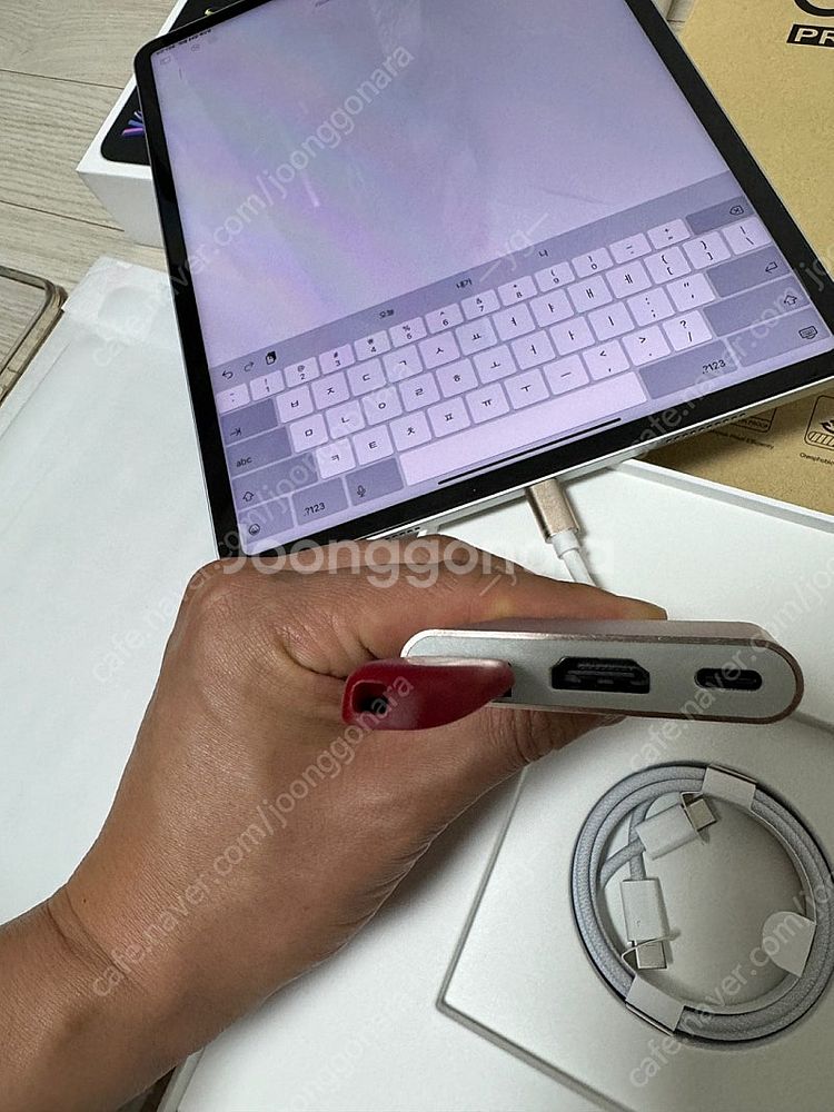 아이패드 프로 6세대 12.9  256GB 박스셋 풀패...--8