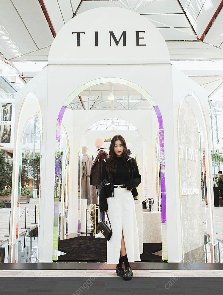 한섬 타임 TIME 슬릿 데님 스커트 오트밀 롱스커트 더캐시미어 랑방 시스템 마인 가디건 니트 팬츠 원피스 자켓 셔...--5