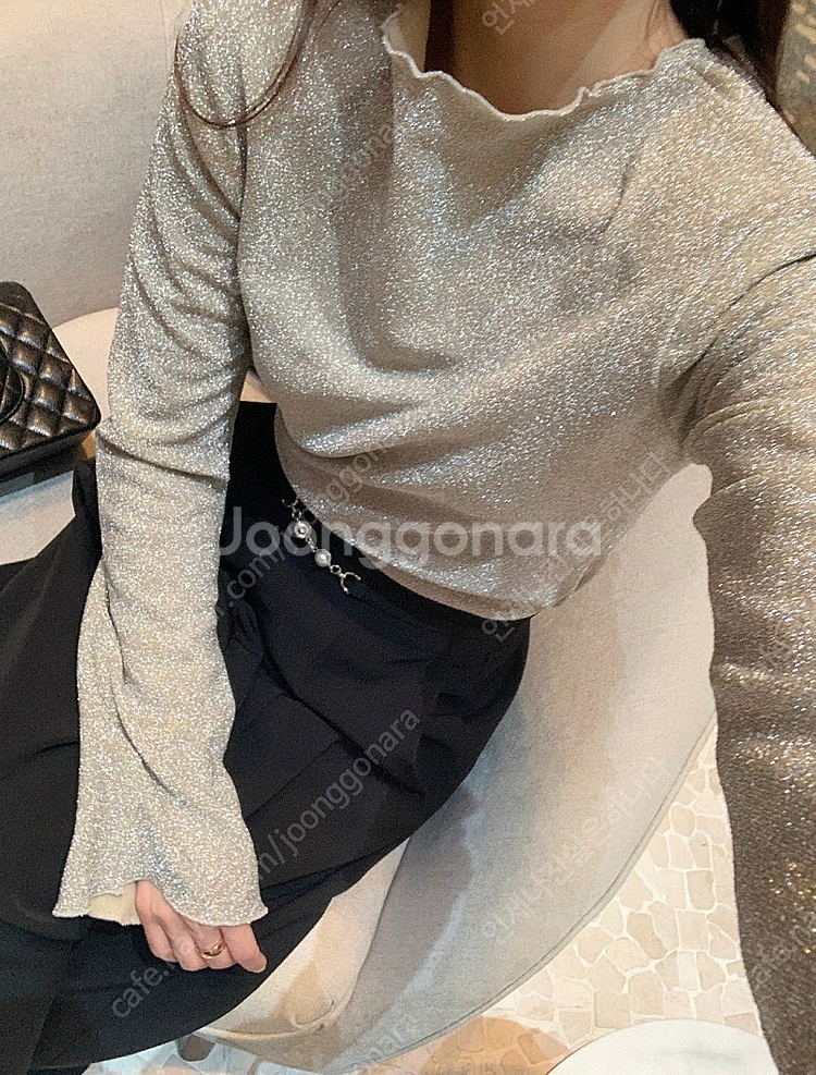 [바이씨니][새상품] 제작 글리터티 베이지--0