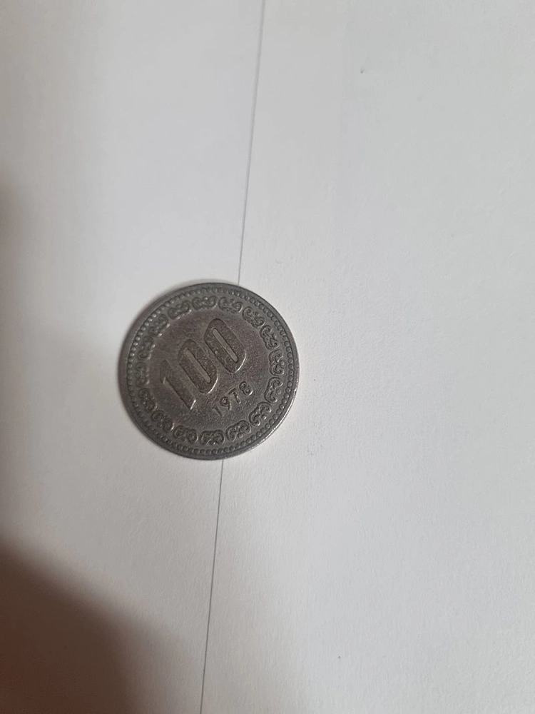 1978년 100원 동전 그외 해외 동전 이미지