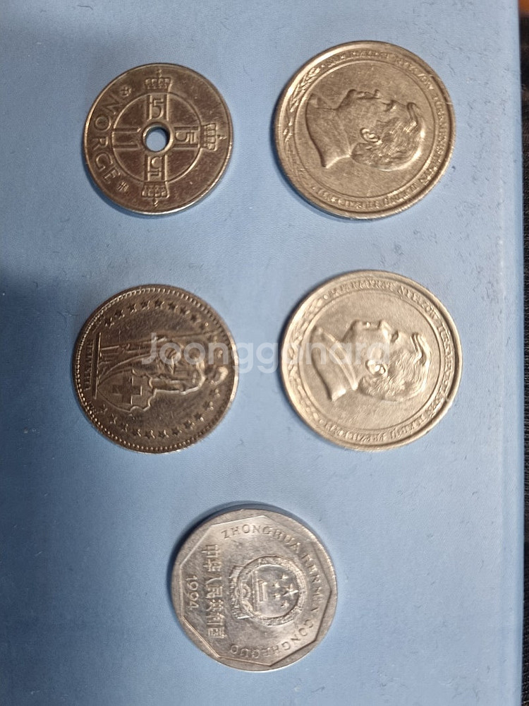 1978년 100원 동전 그외 해외 동전--4