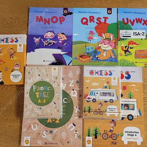 정상어학원 ISA 체스 chess student book 2(새책), 파닉스트리 phonics tree A-2, 스토리북 ISA 2 윤선생