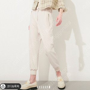 타임 린넨 칼라리스 크롭 재킷