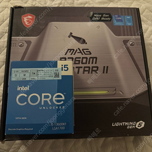인텔 i5-13600kf 정품 cpu b760m 박격포 팔아요