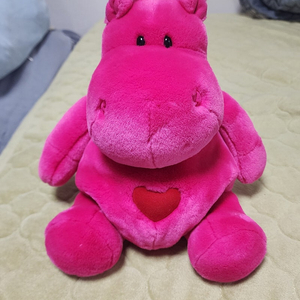 빈티지 니키 nici 핫핑크 진분홍 빨강 하트 하마 인형